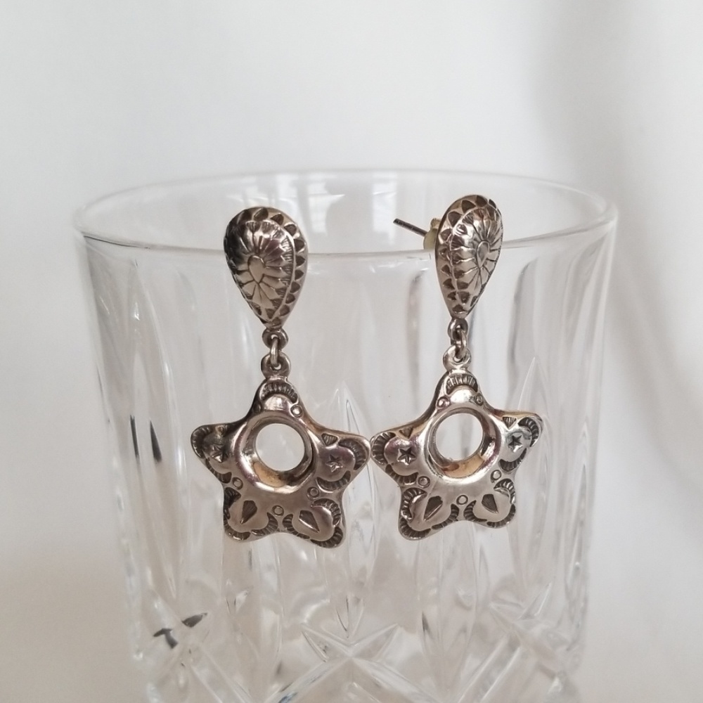 COPY - Sterling silver star earrings
